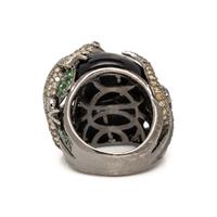 ONYX AND MULTIGEM LIZARD RING