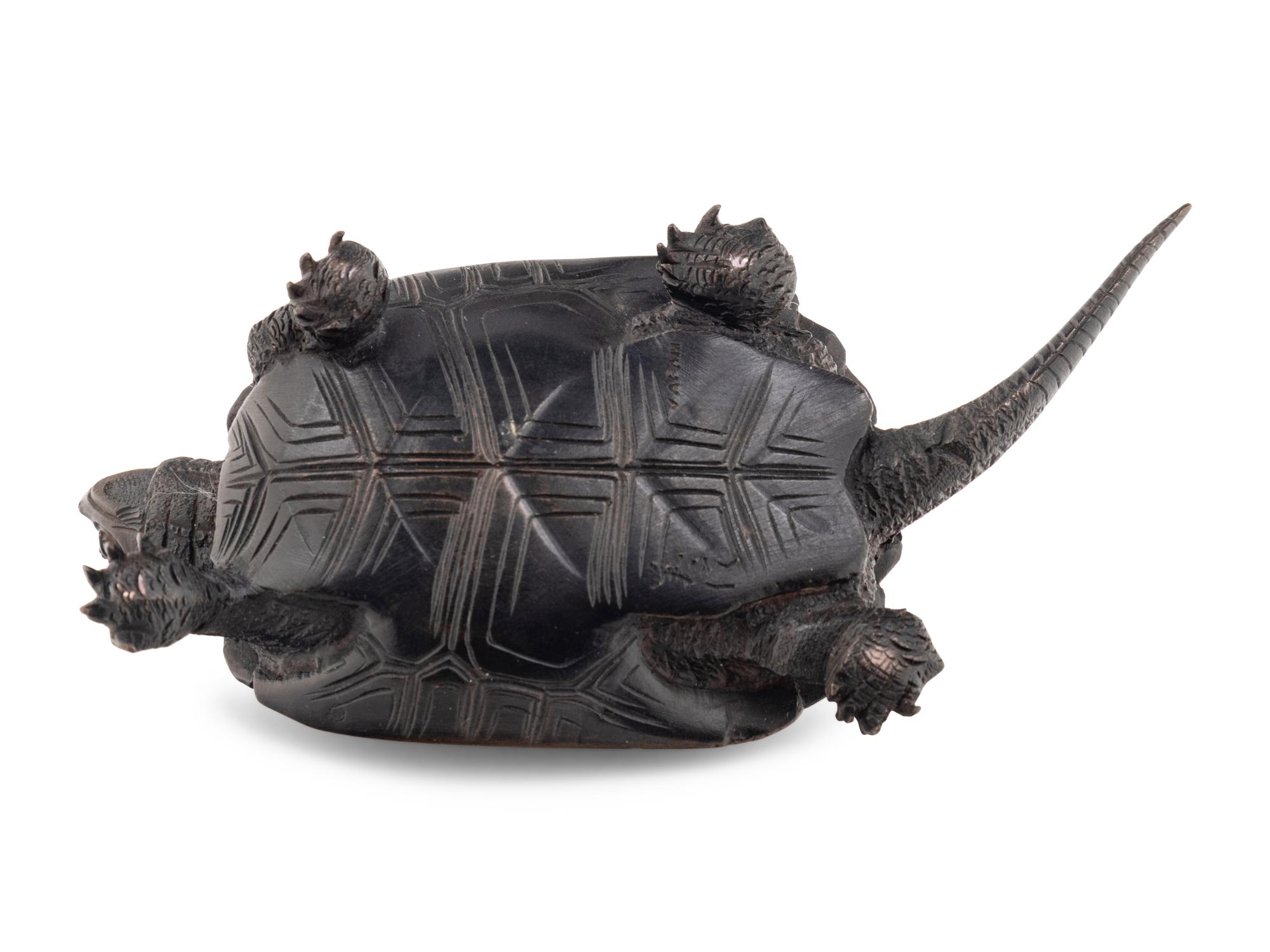 A Bronze 'Turtle' Okimono