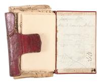 VAN BUREN, Martin (1782-1862). Passport document signed ("M. Van Buren"), as Secretary of State. 1830. Set in a book with accompanying travel documents.