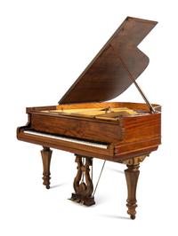 A Weber Walnut Grand Piano