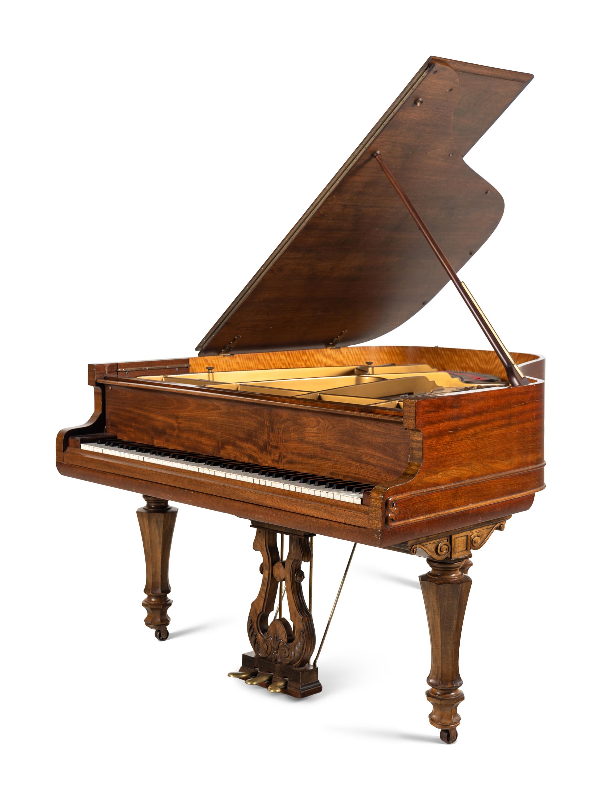 A Weber Walnut Grand Piano