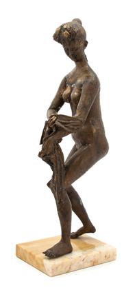Pericle Fazzini, (Italian, 1913-1987), Donna con Tessuto