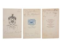 [CIVIL WAR - UNION NAVY]. A group of 3 CDVs of David G. Farragut, David Dixon Porter, and Charles H. Davis.