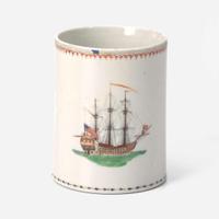 A Chinese Export porcelain mug made for the American market late 18th / early 19th century
