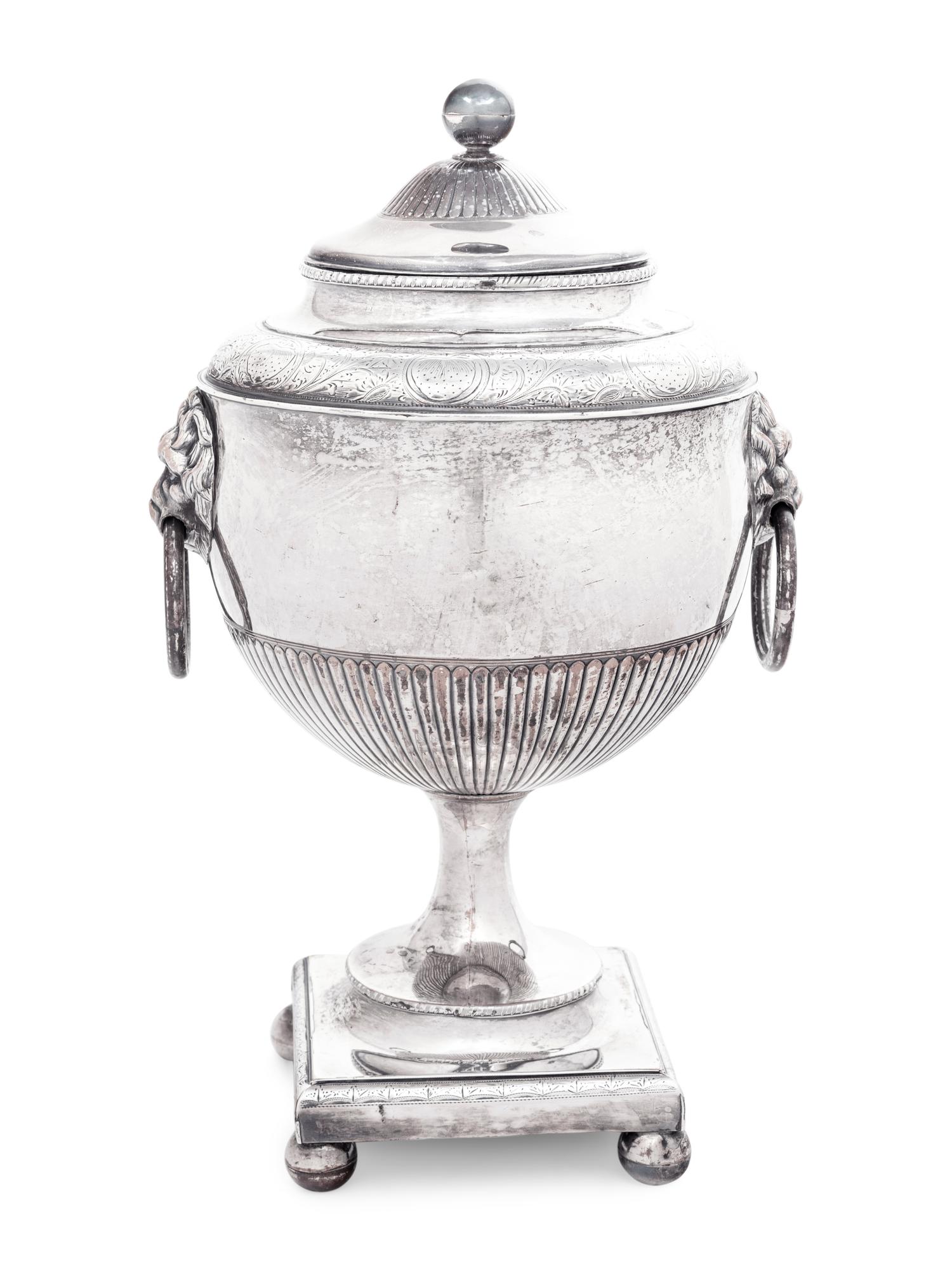 An English Silver-Plate Coffee Urn
