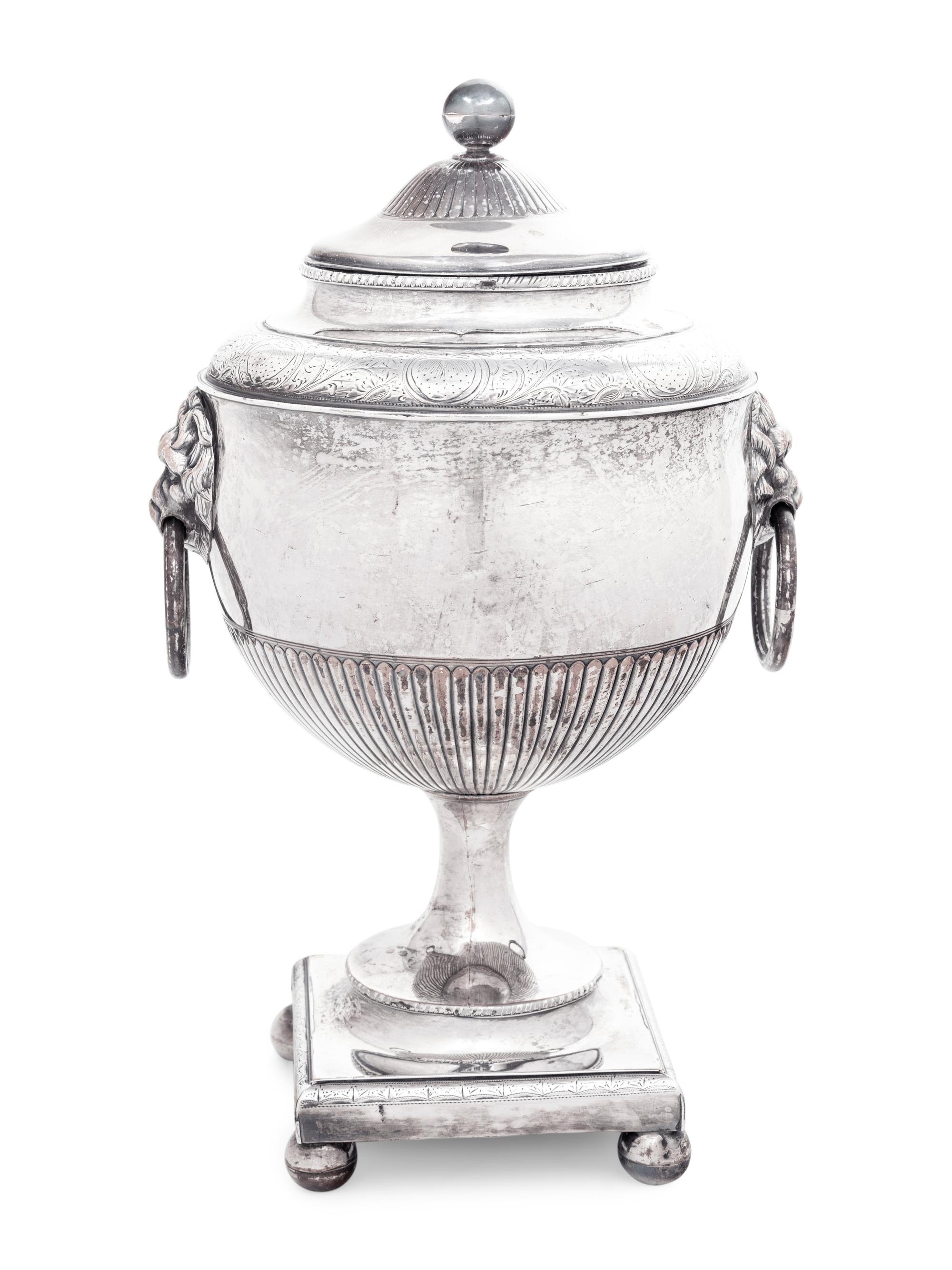 An English Silver-Plate Coffee Urn
