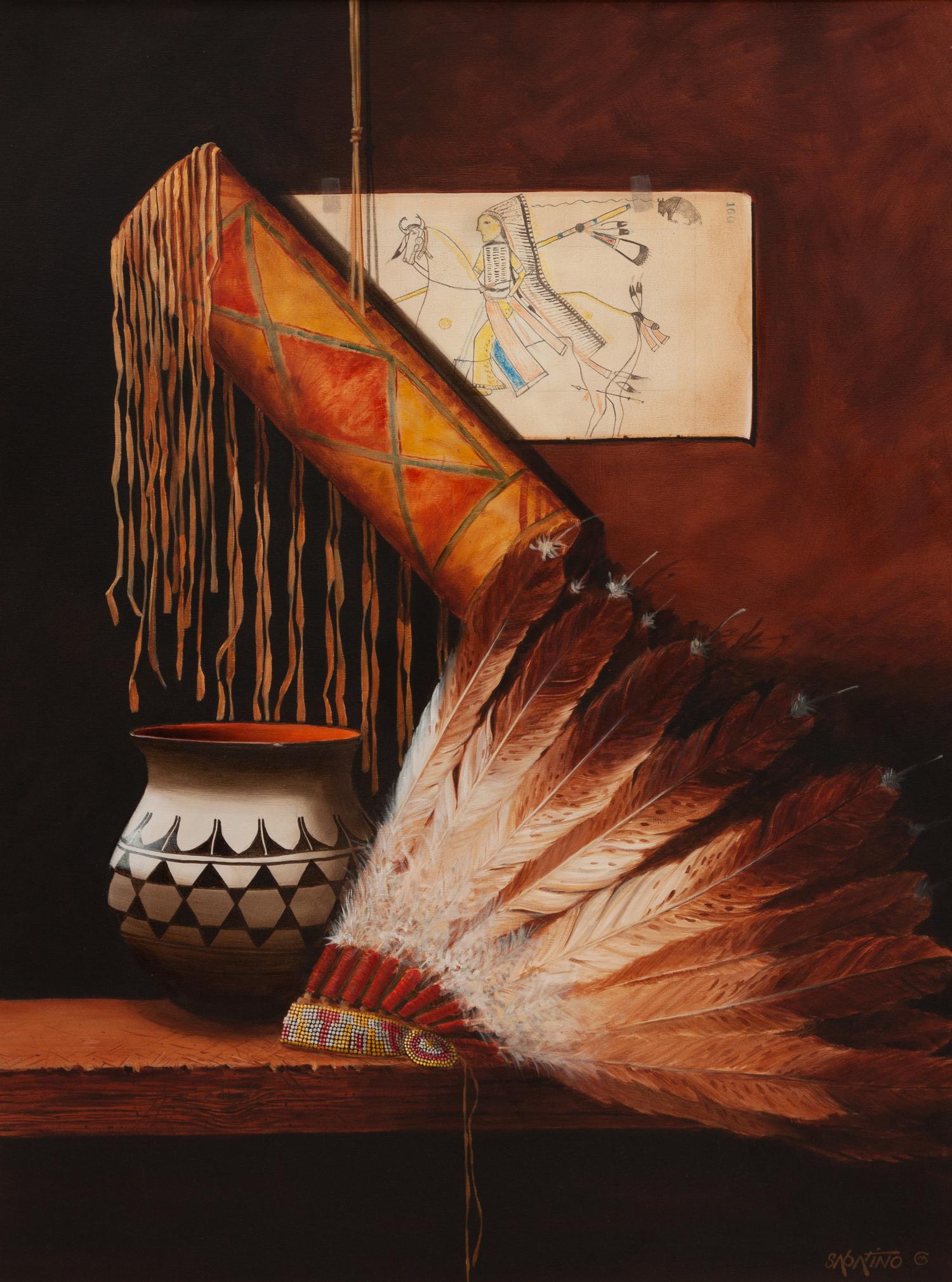 Sitting Bull's Horse Has Received an Arrow