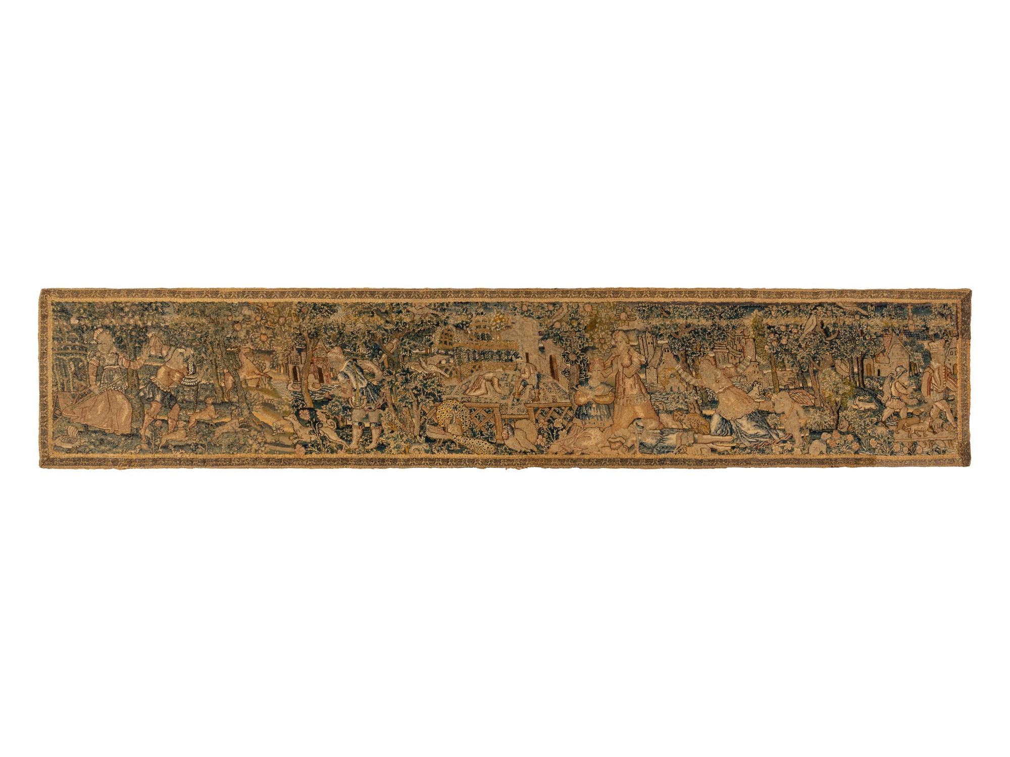 A Flemish Needlepoint Tapestry Panel