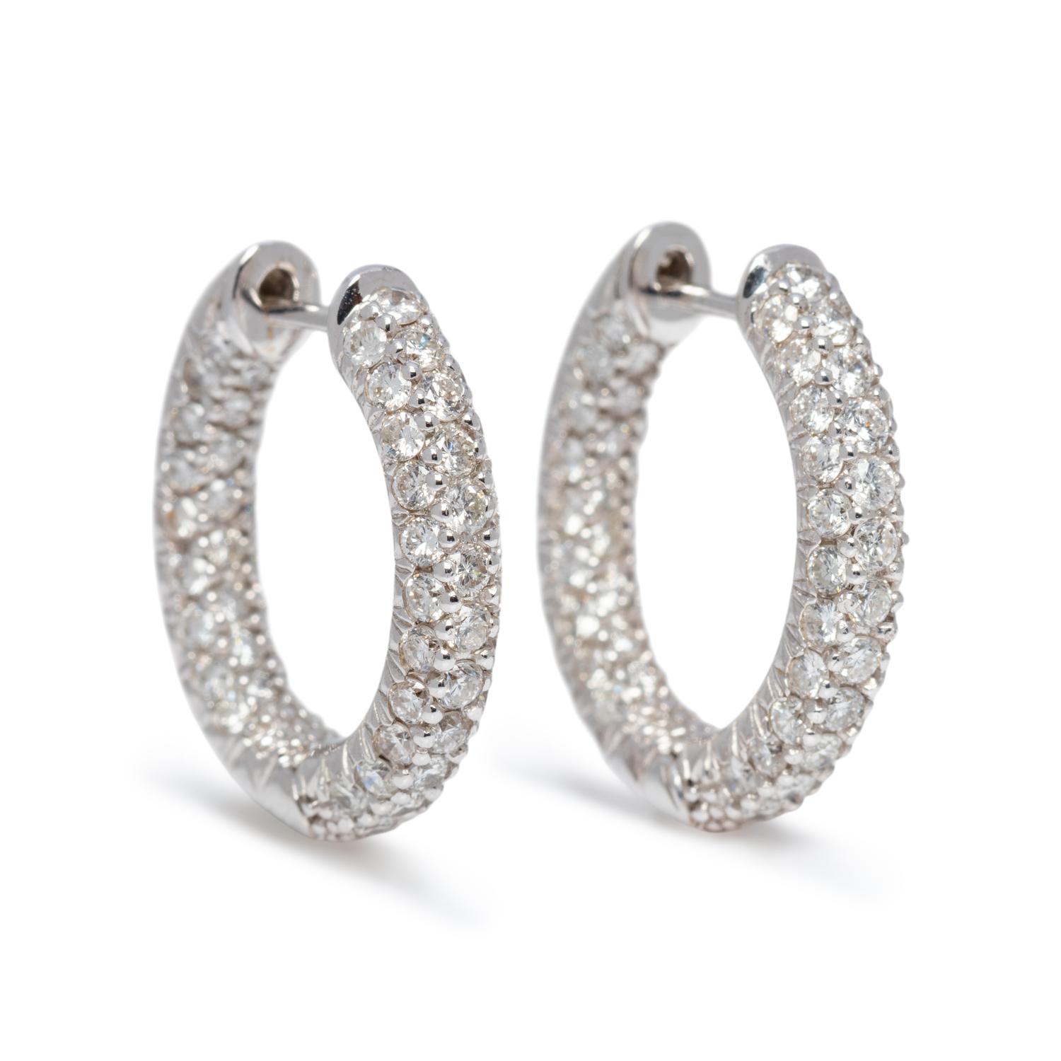 DIAMOND HOOP EARRINGS