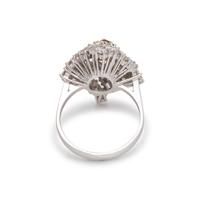 COLORED DIAMOND AND DIAMOND RING