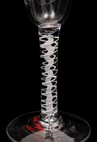 A Group of Three English Glass Ale Stems