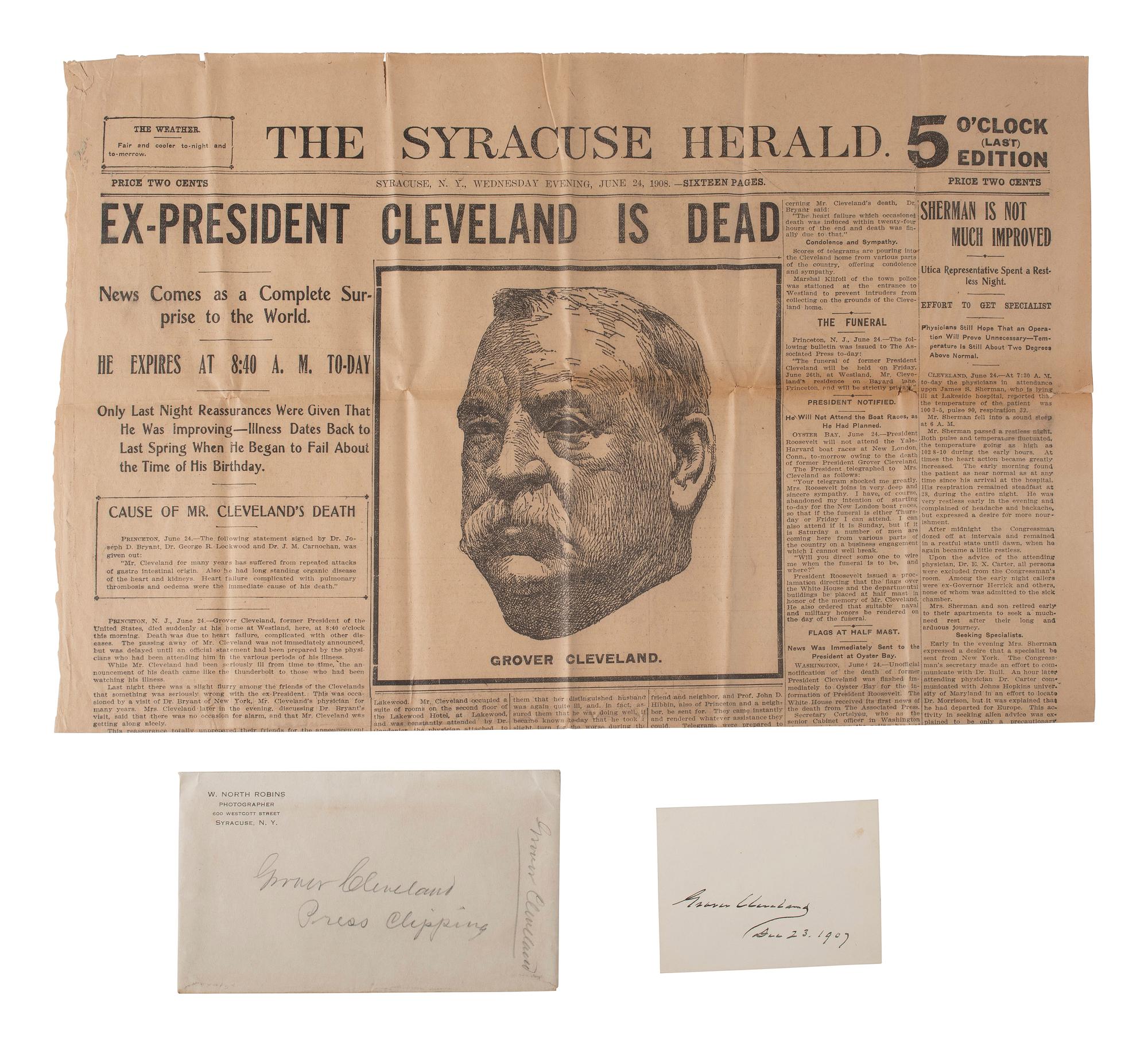 [AUTOGRAPHS]. Notable figures from the late 19th and early 20th-centuries.