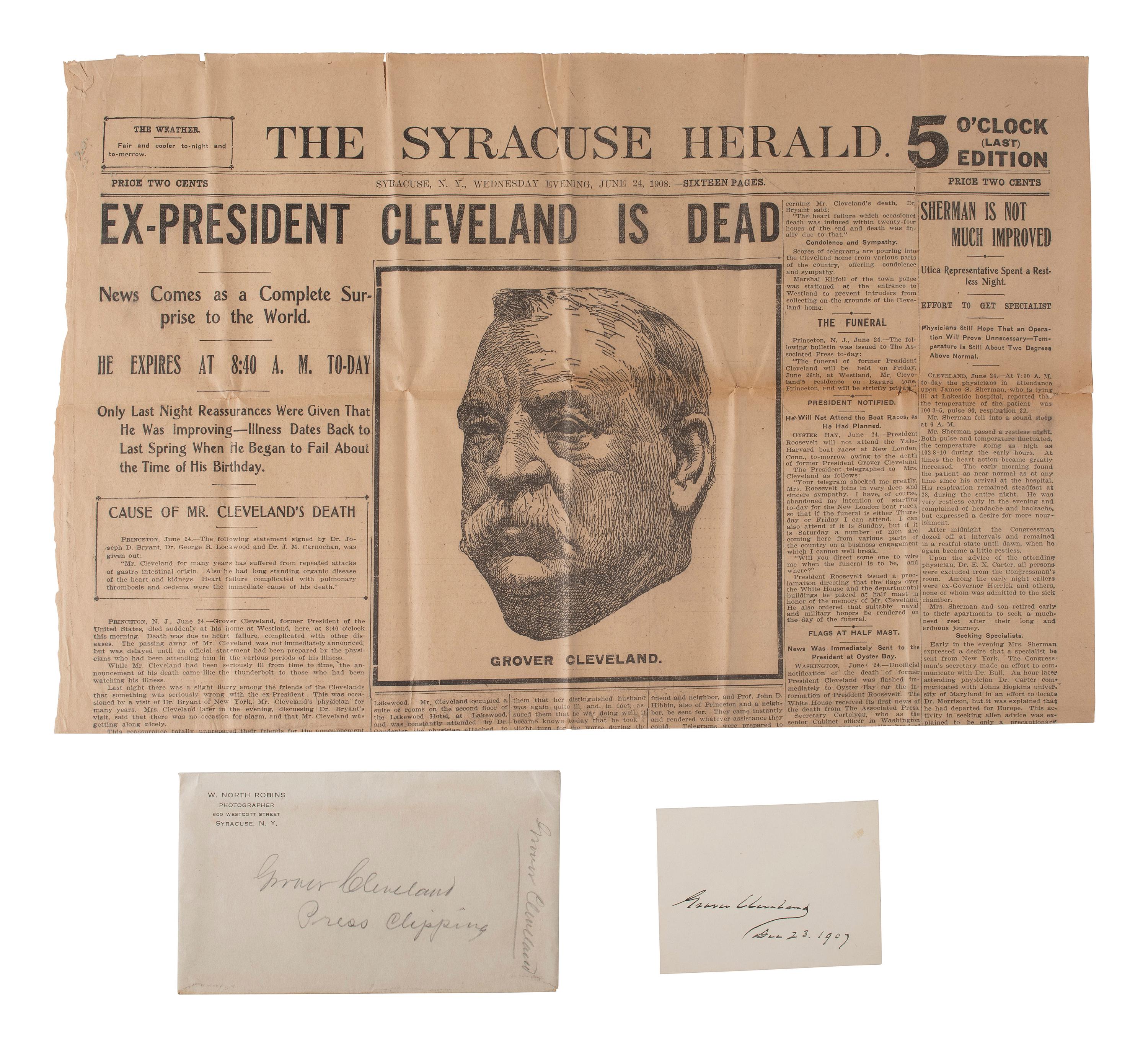 [AUTOGRAPHS]. Notable figures from the late 19th and early 20th-centuries.