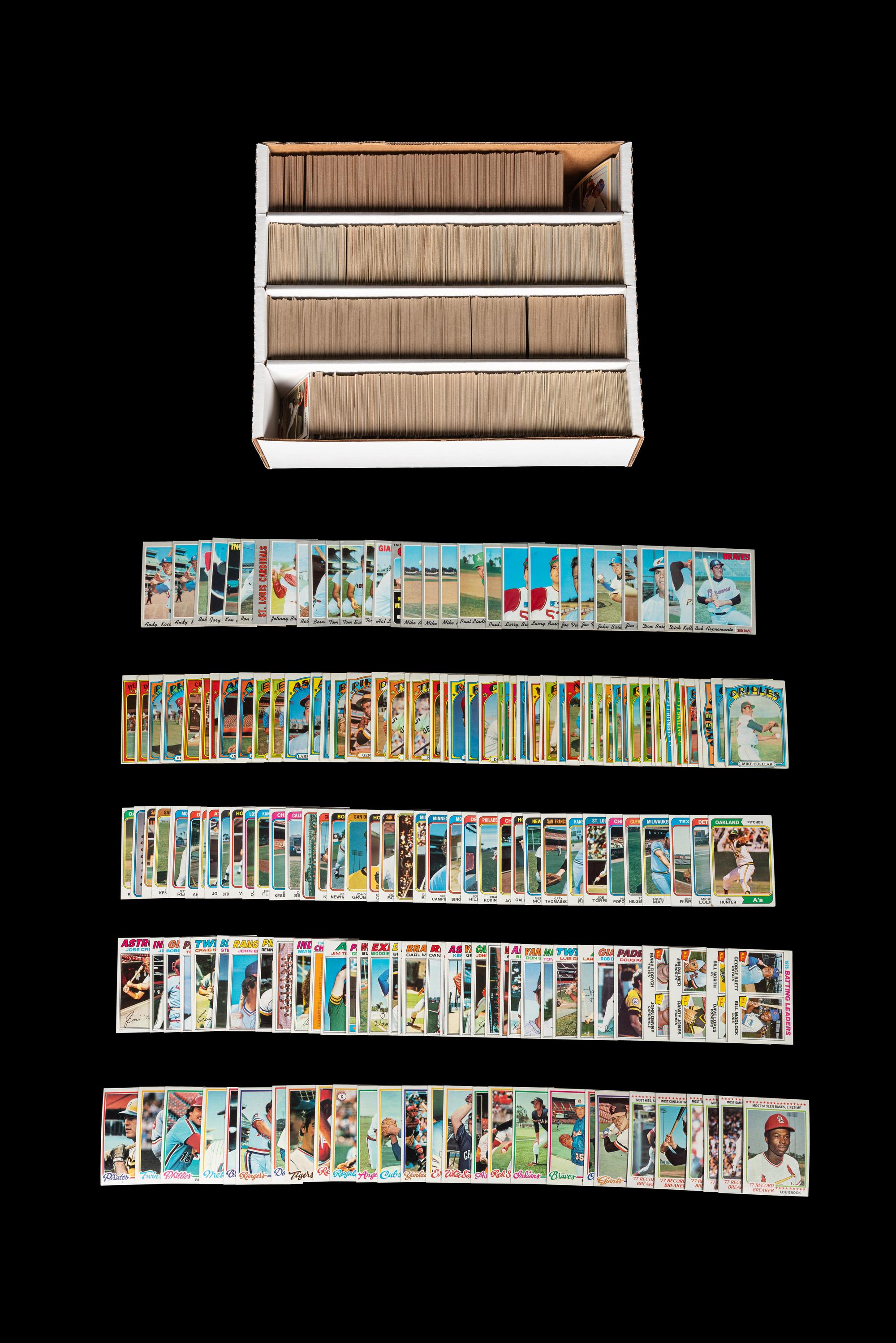 A Group of 3,000 Plus 1970s Topps Baseball Cards Including Multiple Hall of Famers and Notables,