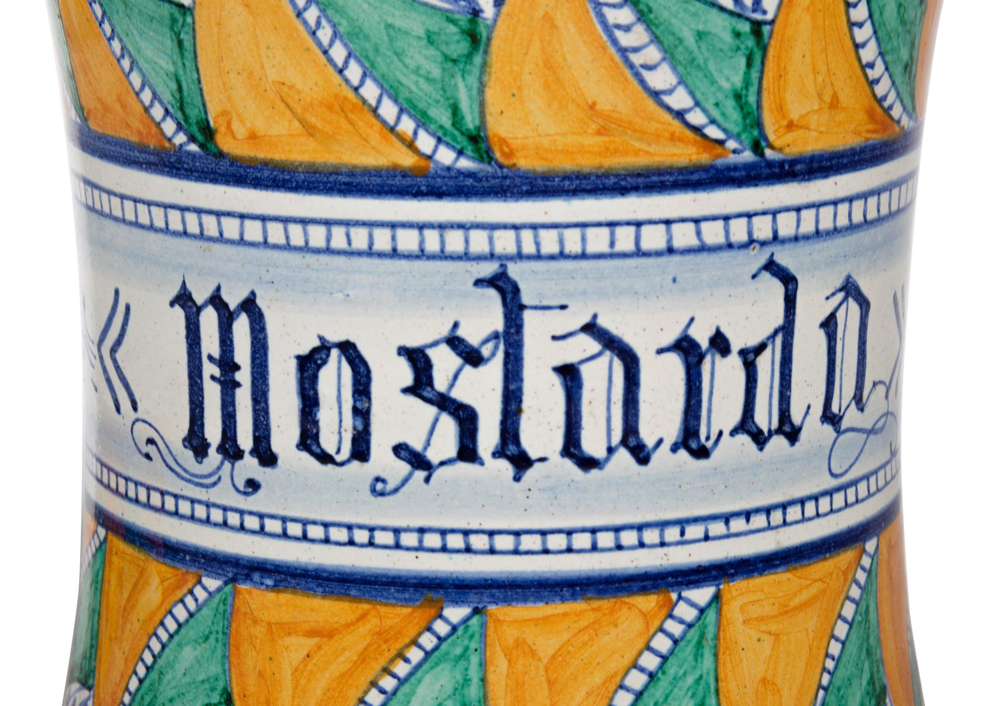 A Pair of Italian Majolica Albarelli