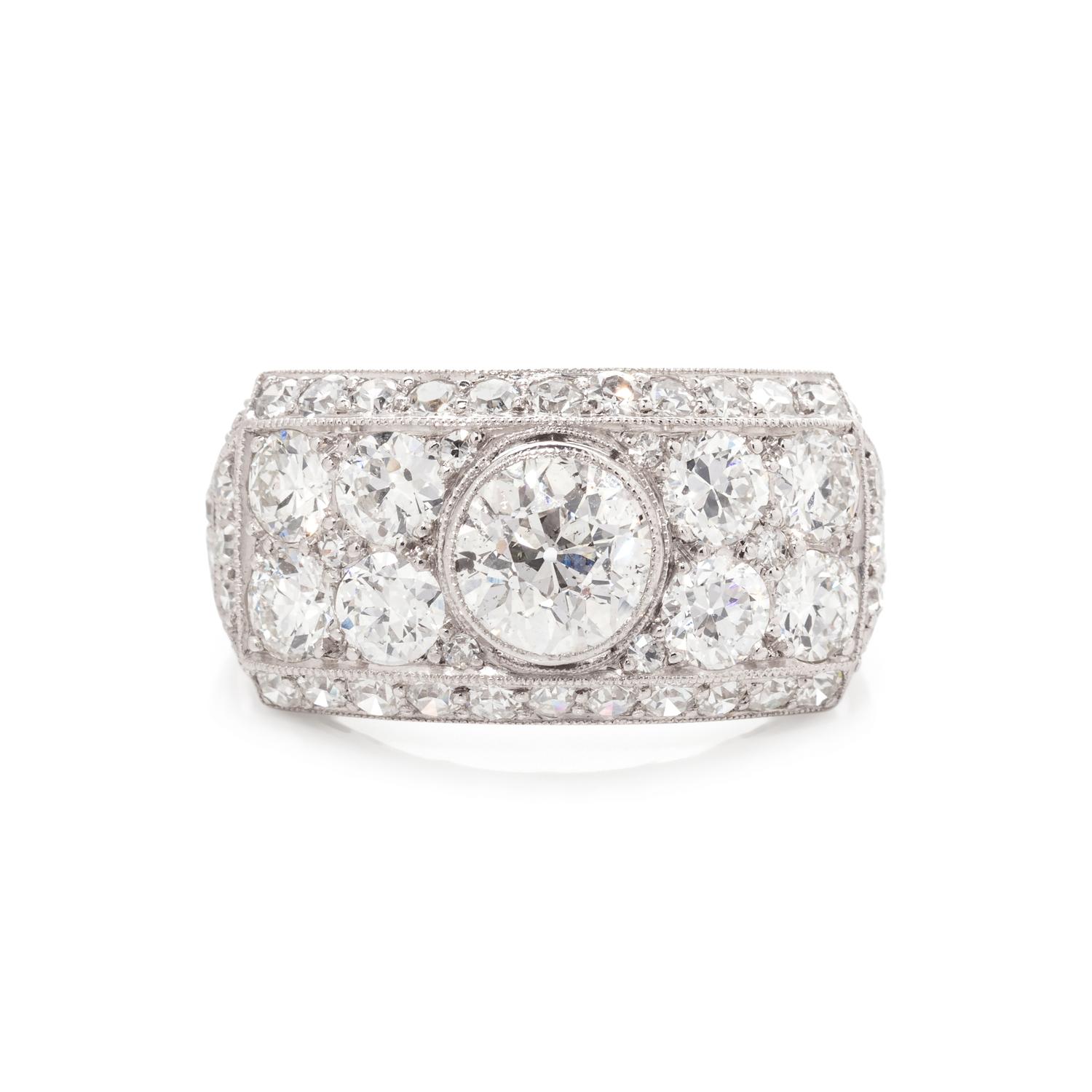 ART DECO, DIAMOND RING