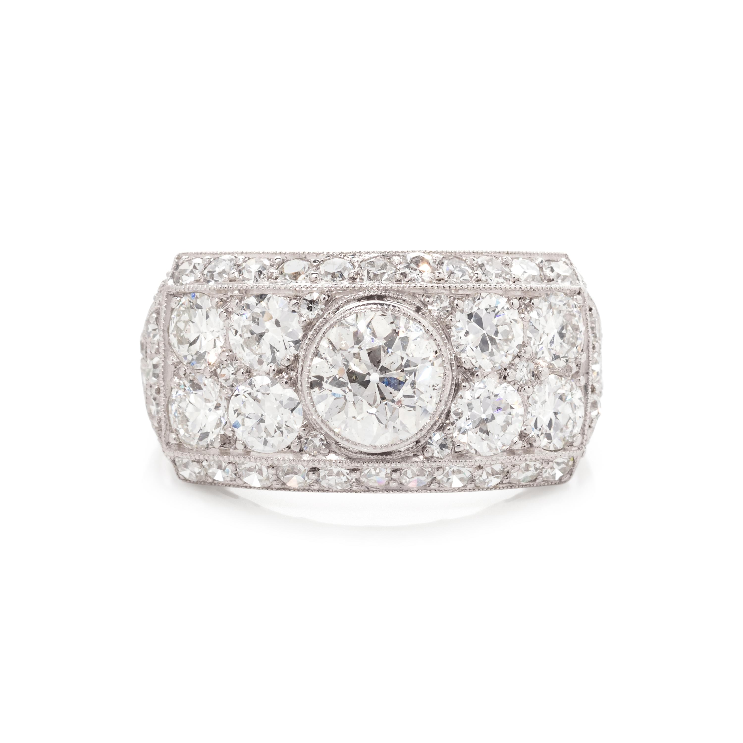 ART DECO, DIAMOND RING