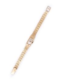 MICHELE, 14K YELLOW GOLD WRISTWATCH
