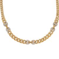 YELLOW GOLD AND DIAMOND NECKLACE