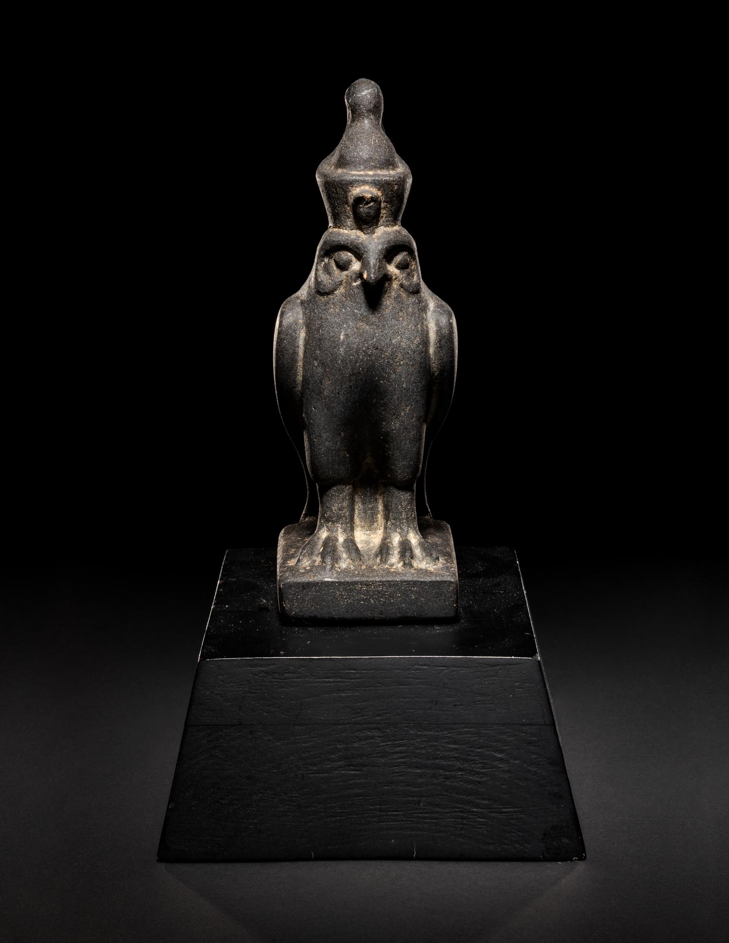 An Egyptian Basalt Falcon Horus