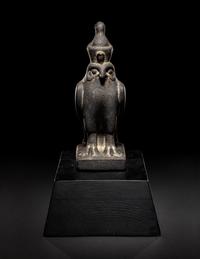An Egyptian Basalt Falcon Horus