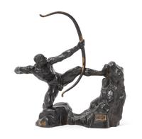 Emile Antoine Bourdelle, (French, 1861-1929), Herakles, archer