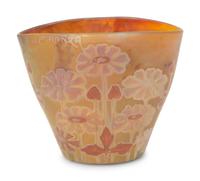 An Art Nouveau Cameo Glass Vase by Amadee de Caranza (1843-1914)