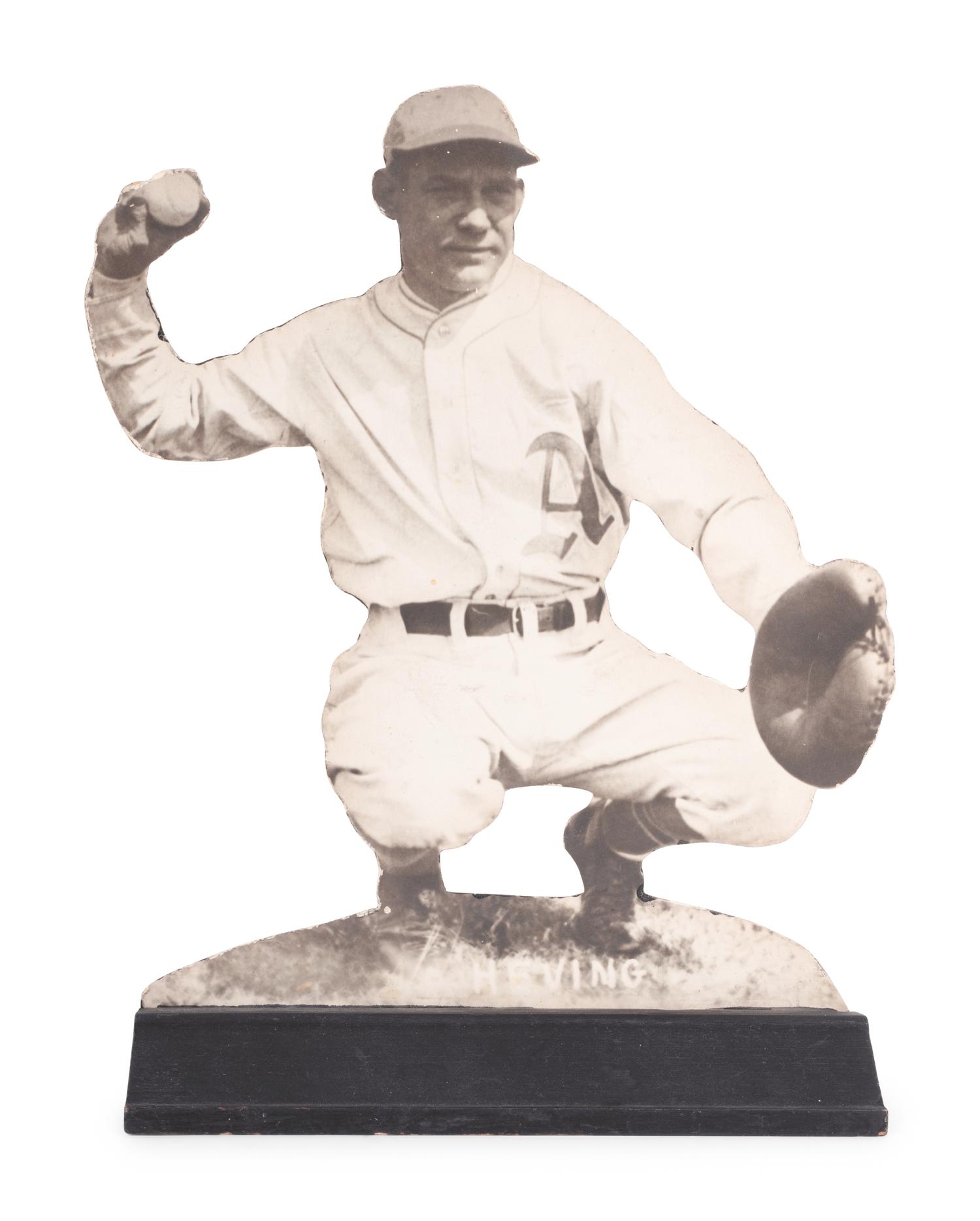 A Group of 13 Uncommon 1930 Philadelphia Athletics Baseball Wood Cut Stand Up Displays Including Jimmie Foxx and Mickey Cochrane,