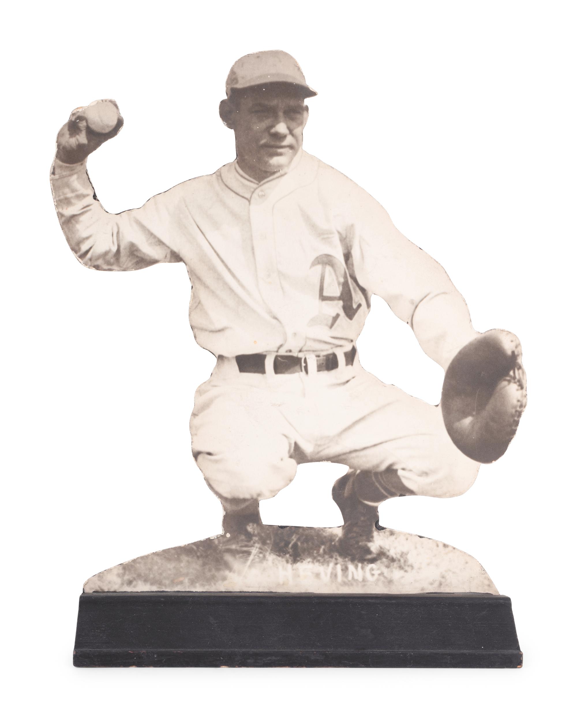 A Group of 13 Uncommon 1930 Philadelphia Athletics Baseball Wood Cut Stand Up Displays Including Jimmie Foxx and Mickey Cochrane,