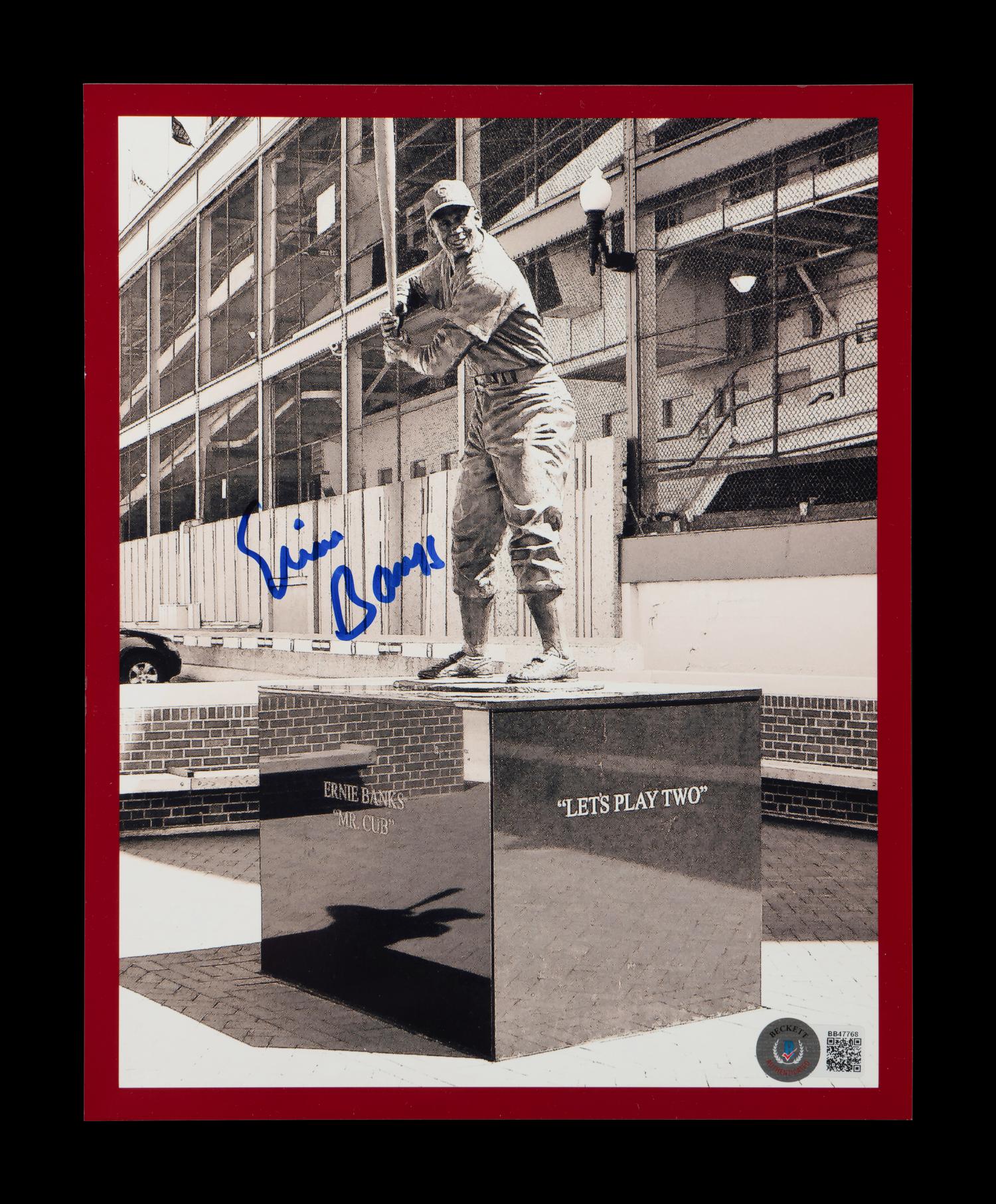 A Group of Four Ernie Banks Signed Autograph Items (BAS Beckett Authentication Services Certified),