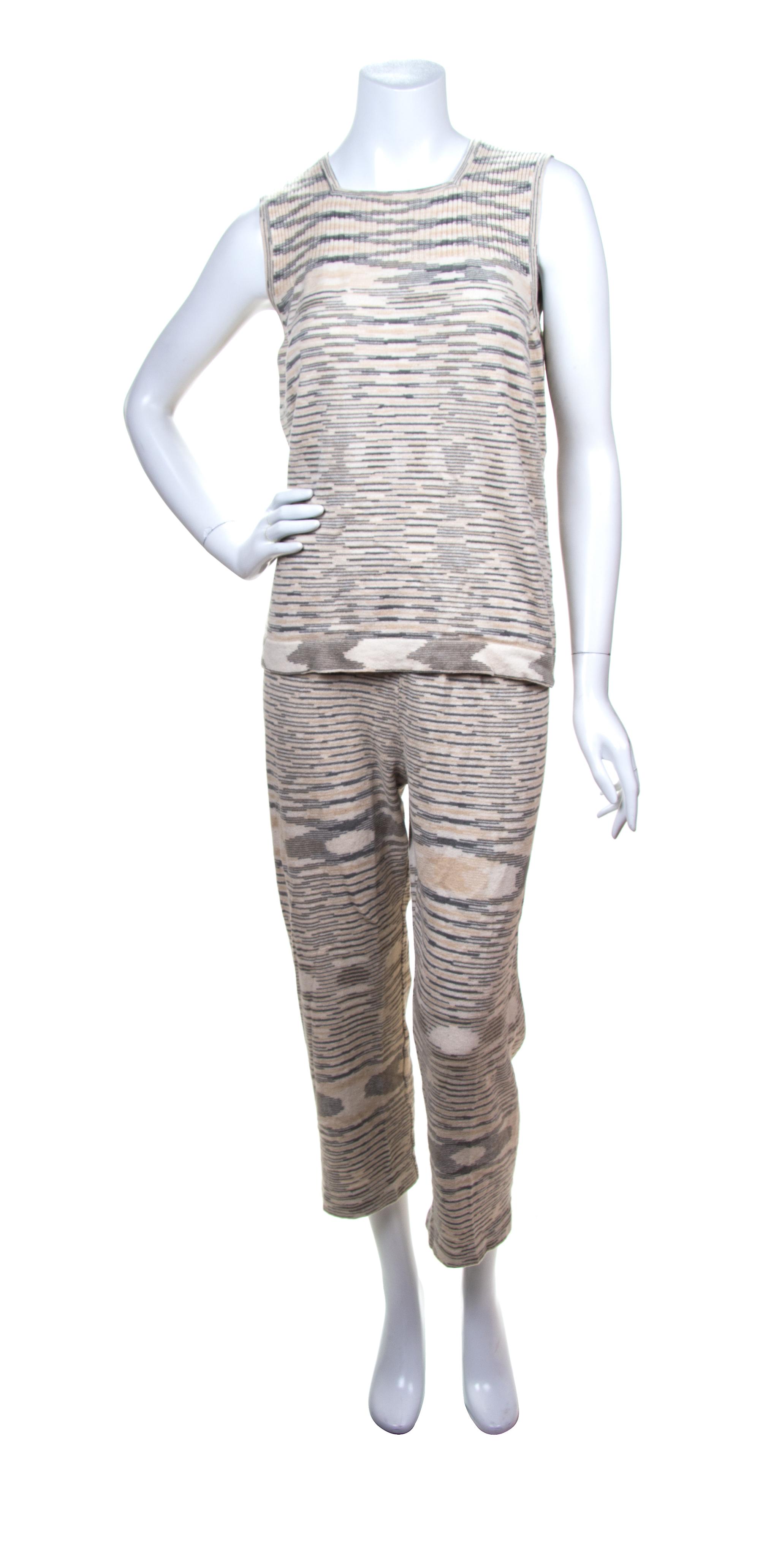 A Missoni Cream Cashmere Ensemble,