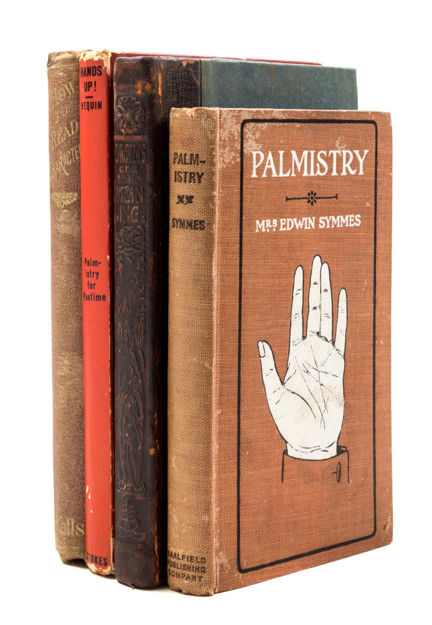 PALMISTRY A group of four works on palmistry, phrenology and dreams. 4 vols.