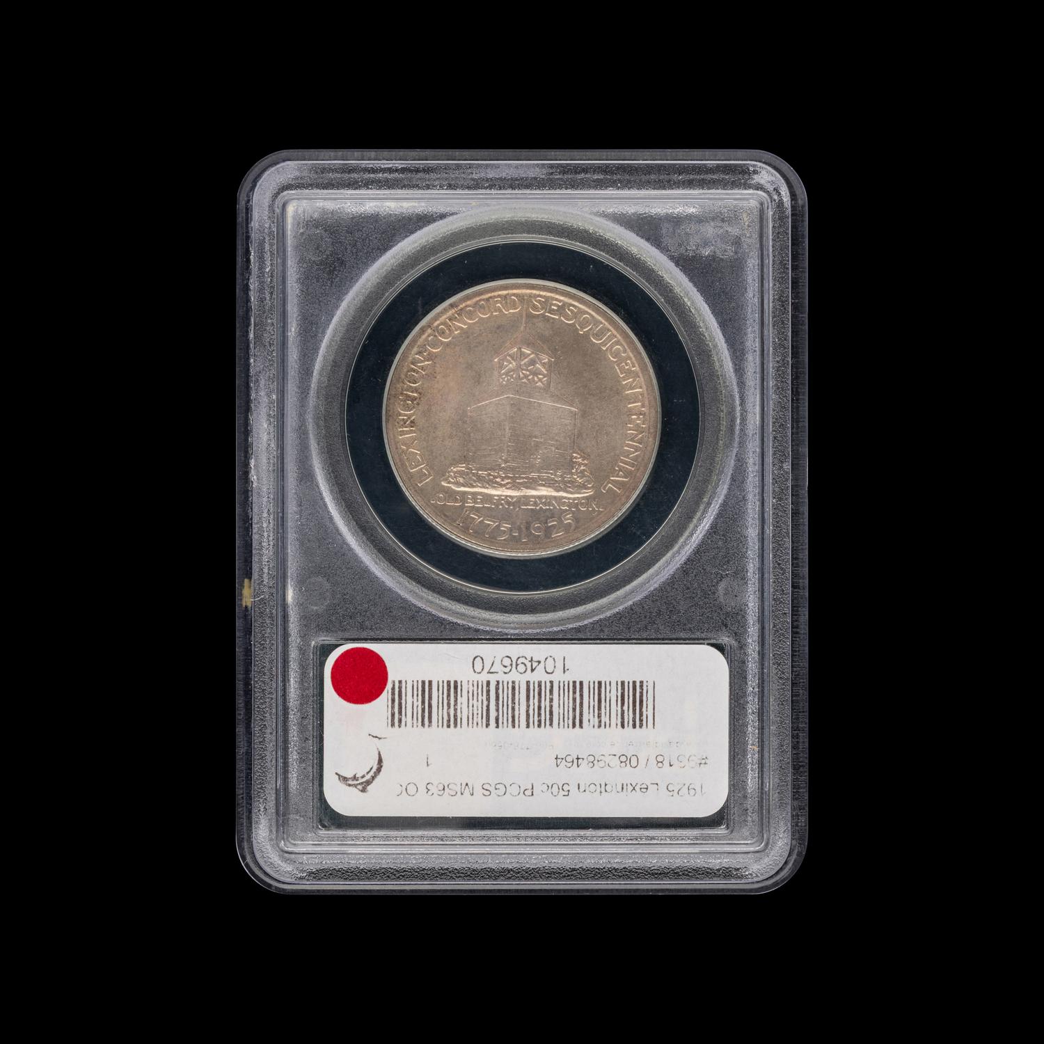 A 1925 Lexington Commemorative 50c Coin [PCGS MS63]