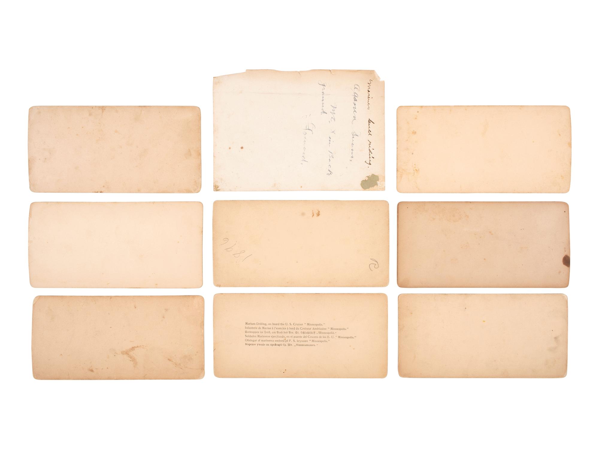 [SPANISH AMERICAN WAR]. 45-star Spanish American War-era flag identified to George W. Potter, Company K, 2nd Massachusetts Infantry, with related stereoviews, bookends, and other imprints.