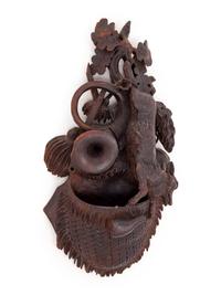 A Black Forest Carved Wall Pocket