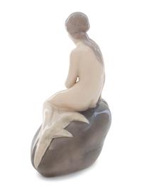 A Royal Copenhagen Porcelain Figure of a Mermaid