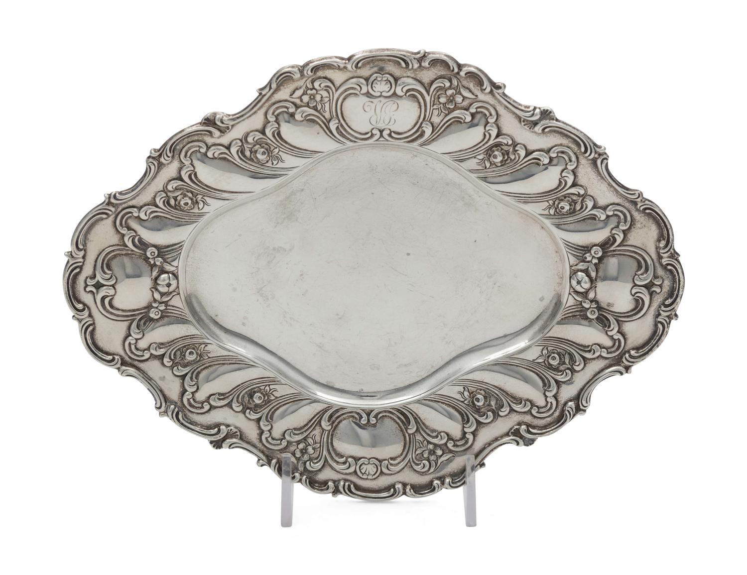 An American Silver Card Tray — Gorham Mfg. Co., Providence, RI, 1899