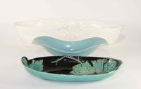 A Group of Seven Haeger Pottery Table Articles Length of longest 23 1/2 inches.