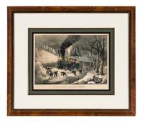 [AMERICANA - CURRIER & IVES]. A group of 7 small format lithographs, comprising: