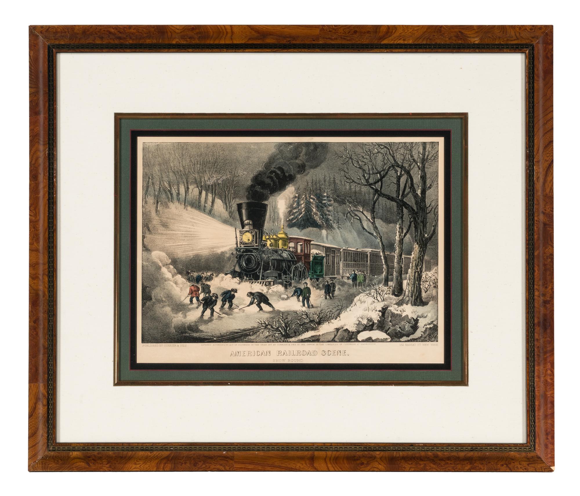 [AMERICANA - CURRIER & IVES]. A group of 7 small format lithographs, comprising: