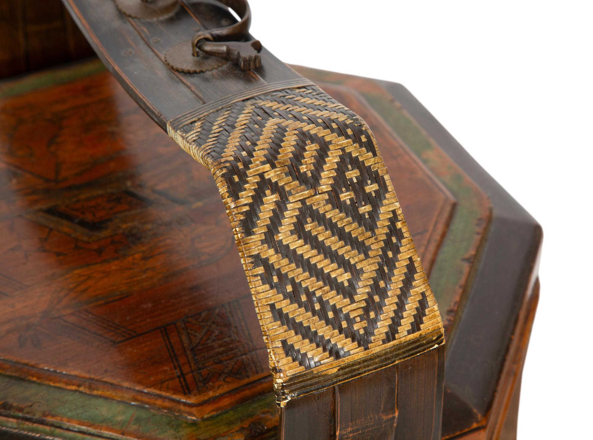 A Chinese Painted Two-Part Box