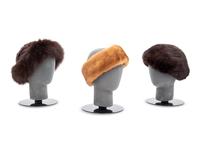 Collection of Twelve Fur Pieces; Six Fur Headbands, Two Hats, Two Scarves, and Two Colored Fur Articles, 1980-2010s