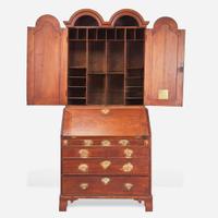 The John Bartram Queen Anne double dome walnut desk and bookcase Southeastern Pennsylvania, circa 1750