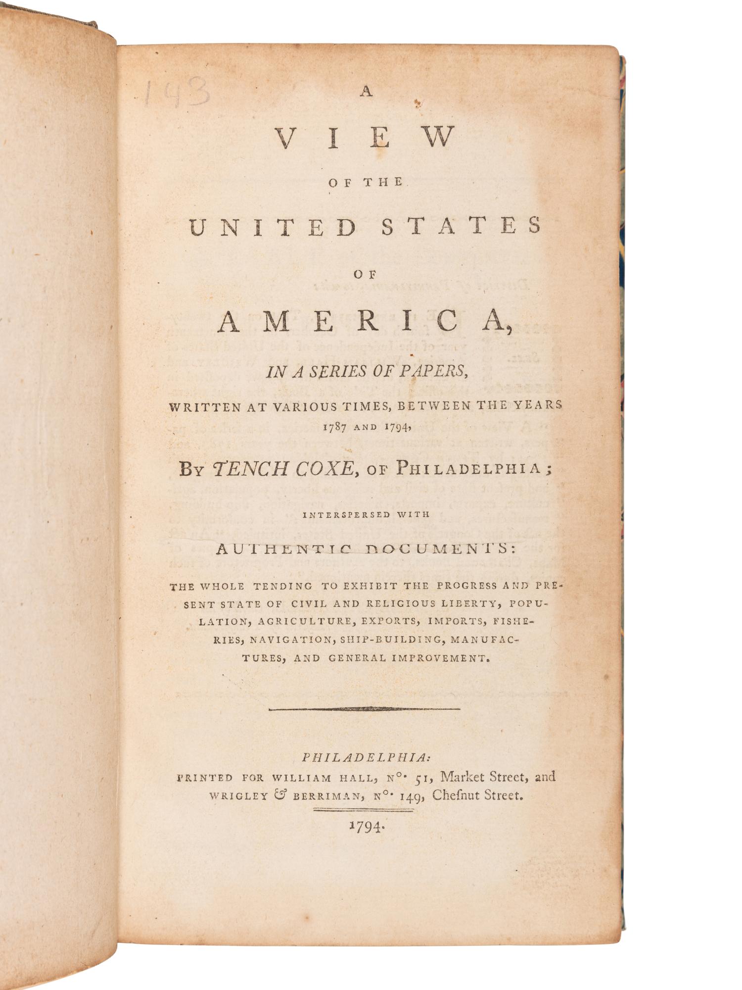 [COLONIAL HISTORY]. A group of 2 early works of Colonial American history, comprising: