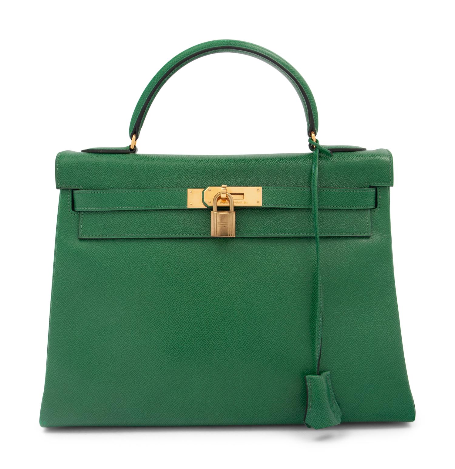 Hermès Green Kelly Bag 32cm, 1988