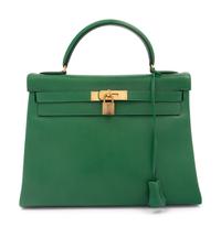 Hermès Green Kelly Bag 32cm, 1988