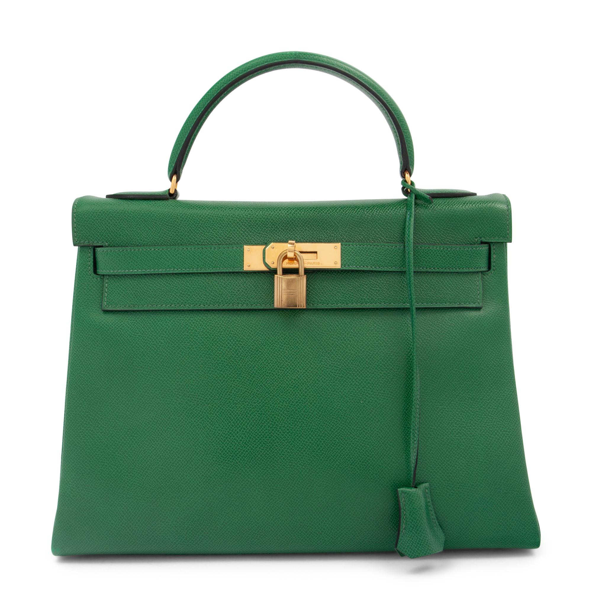 Hermès Green Kelly Bag 32cm, 1988