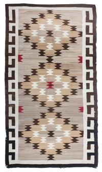 A Navajo Crystal Rug 58 x 108 inches.