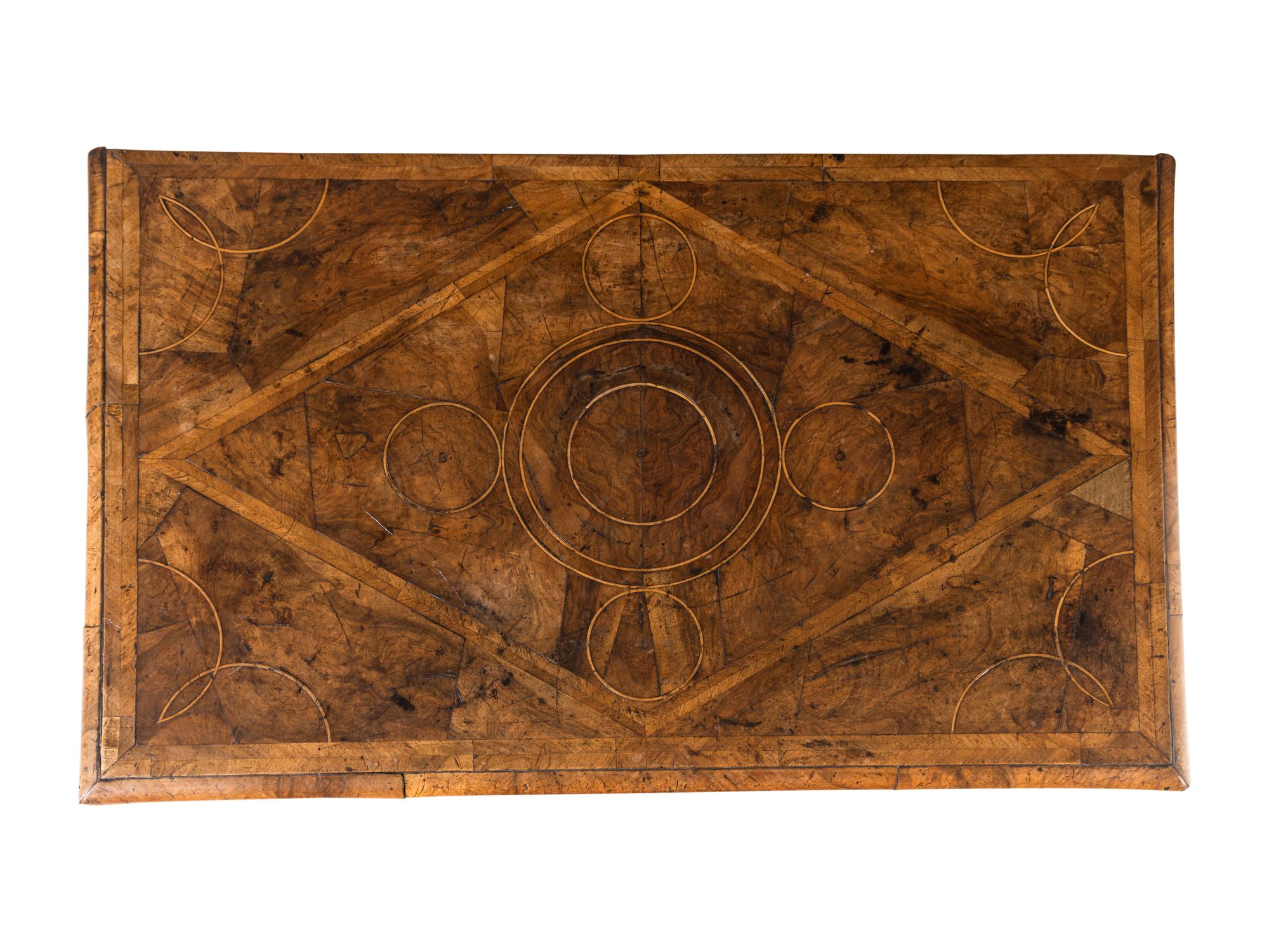 A William and Mary Walnut Chest of Drawers