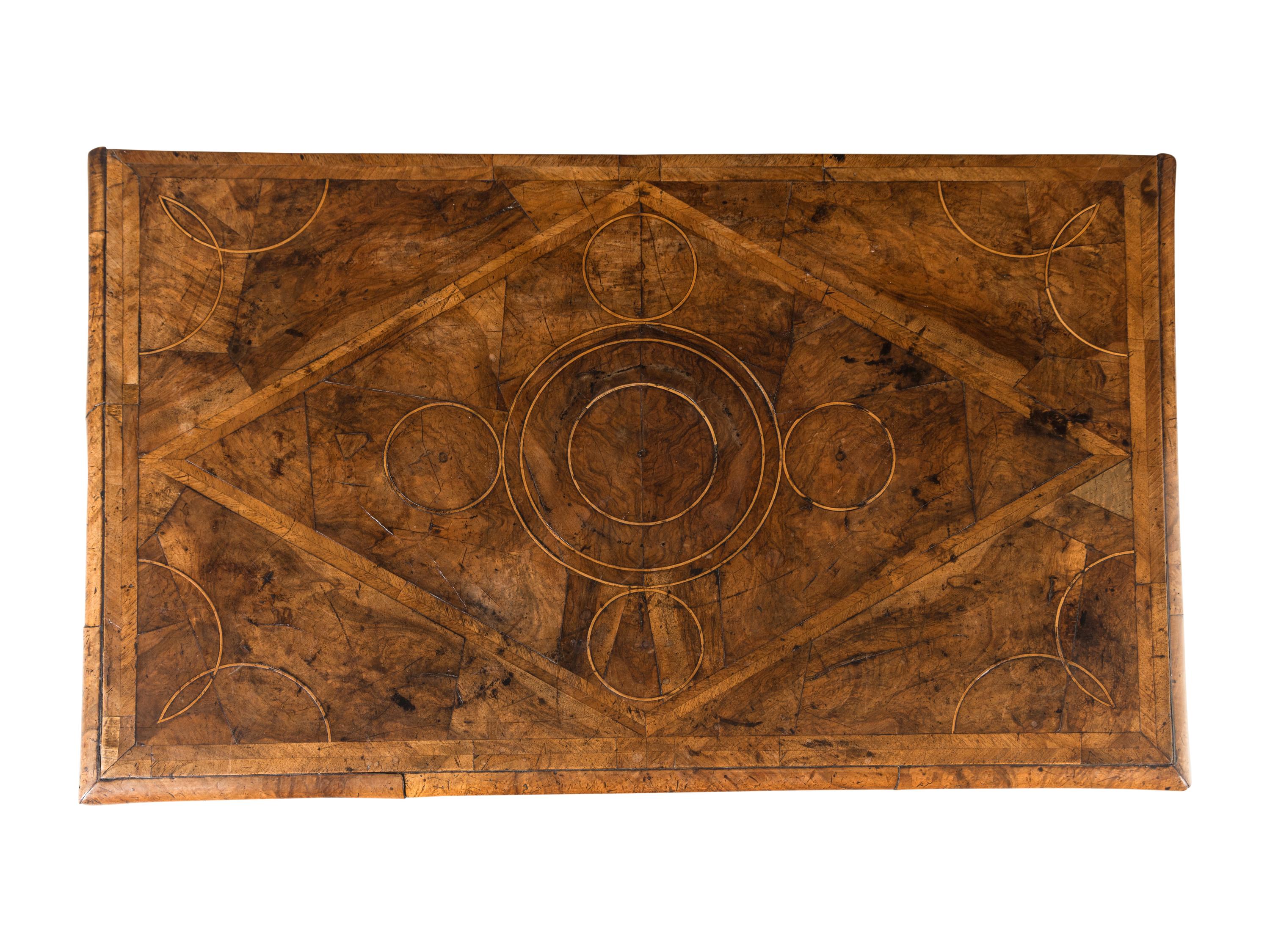 A William and Mary Walnut Chest of Drawers